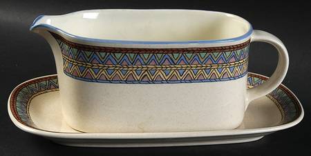 Exotica Gravy Boat & Underplate (Relish/Butter)