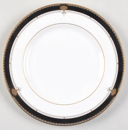 Fanfare Black Bread & Butter Plate