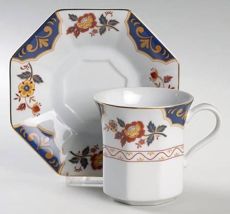 Far East Flat Cup & Saucer Set by Mikasa