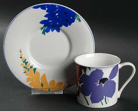 Fantasy Fleur Flat Cup & Saucer Set by Mikasa