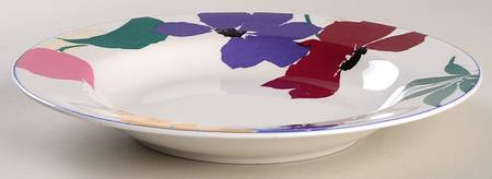 Fantasy Fleur Large Rim Soup Bowl