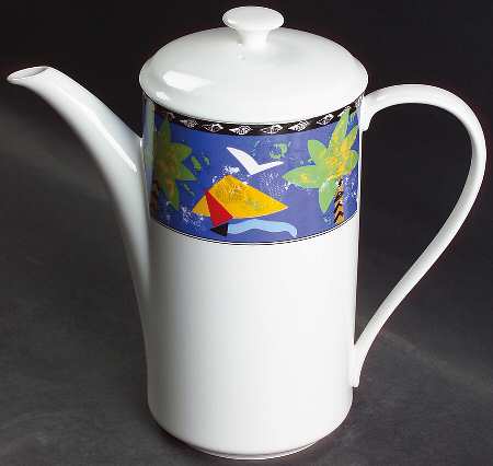 Fantasy Isle Coffee Pot & Lid
