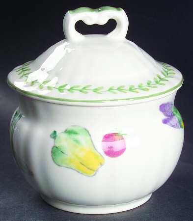 Farm Medley Sugar Bowl & Lid