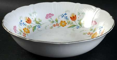 Fanciful 9" Round Vegetable Bowl