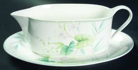 Fernflower Gravy Boat & Underplate by Mikasa