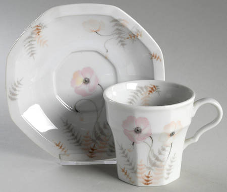 Fernflowers Flat Cup & Saucer Set
