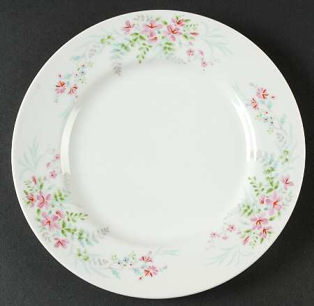 Fern Rose Salad Plate