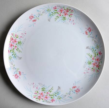 Fern Rose 12" Chop Plate (Round Platter)
