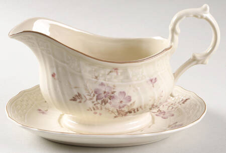Fern Rose Gravy Boat & Underplate