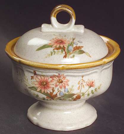 Field Bouquet Sugar Bowl & Lid