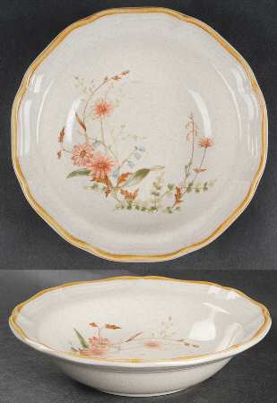 Field Bouquet Rim Fruit/Dessert (Sauce) Bowl