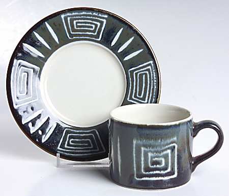Firesong Flat Demitasse Cup & Saucer Set