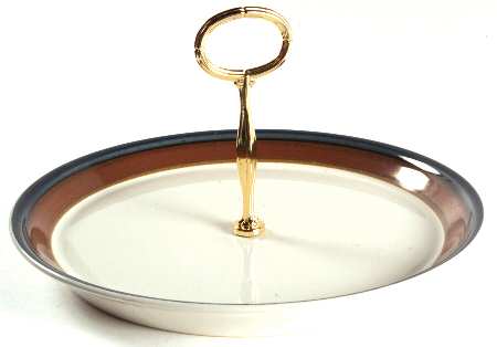 Fire Song Round Serving Plate with Center Handle (Dp) Hc