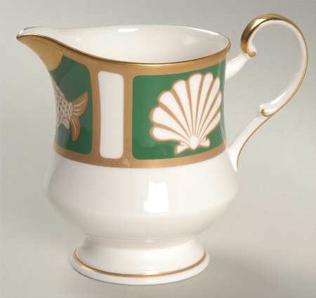 Fish and Shell Green (Narumi) Creamer