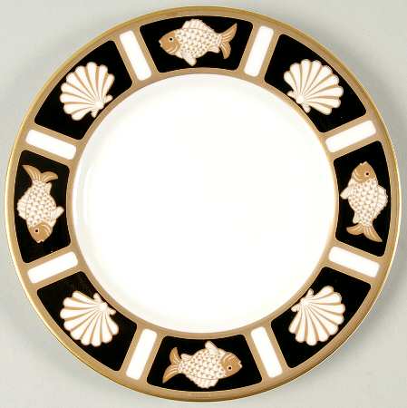Fish and Shell Onyx (Narumi) Bread & Butter Plate