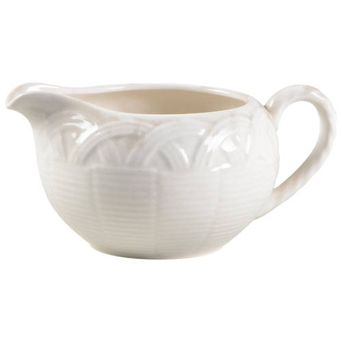 Flower Basket White Creamer