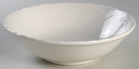 Flower Basket White Coupe Soup Bowl