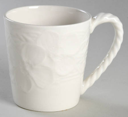 Flower Basket White Mug