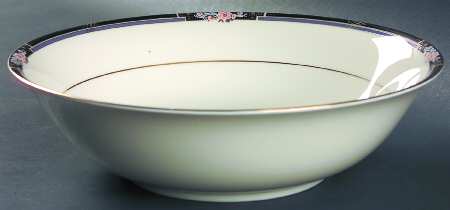 Florisse Black 9" Round Vegetable Bowl