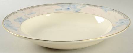 Floral Blush Large Rim Soup Bowl