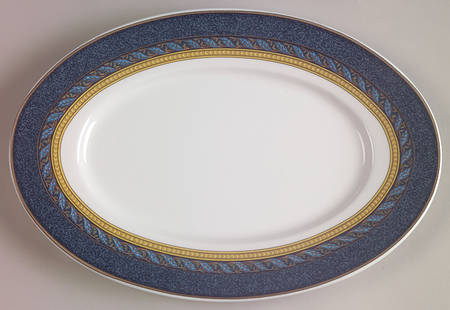 Florentine Blue Relish/Butter Tray