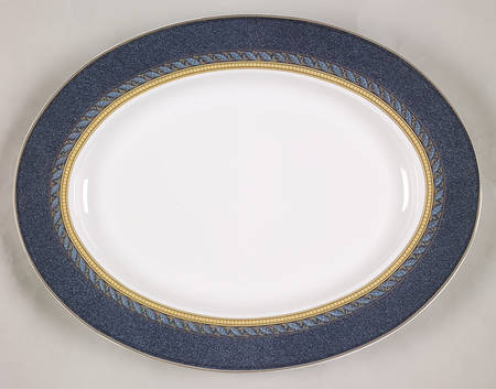 Florentine Blue 15" Oval Serving Platter