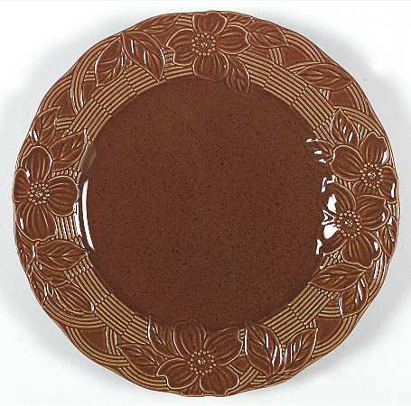 Flower Basket Terra Cotta 12" Chop Plate (Round Platter)