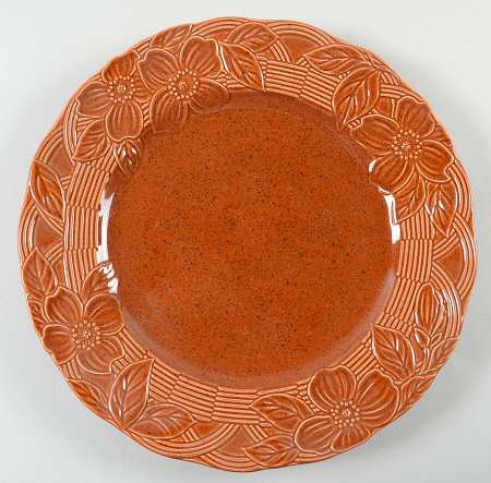 Flower Basket Terra Cotta 12" Chop Plate (Round Platter)