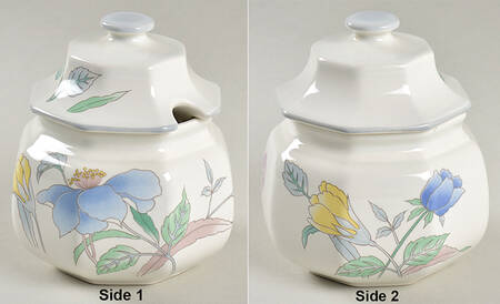 Floral Charm Sugar Bowl & Lid