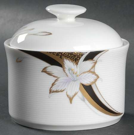 Fleur De Lis Sugar Bowl & Lid