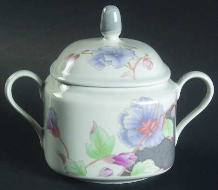 Floral Eclipse Sugar Bowl & Lid