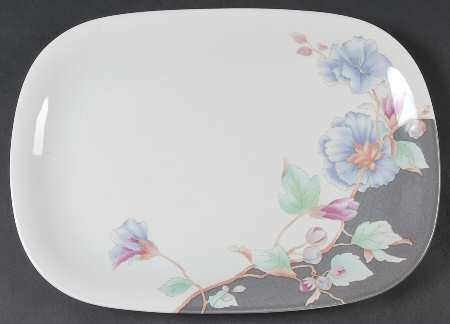 Floral Eclipse 14" Oval Serving Platter