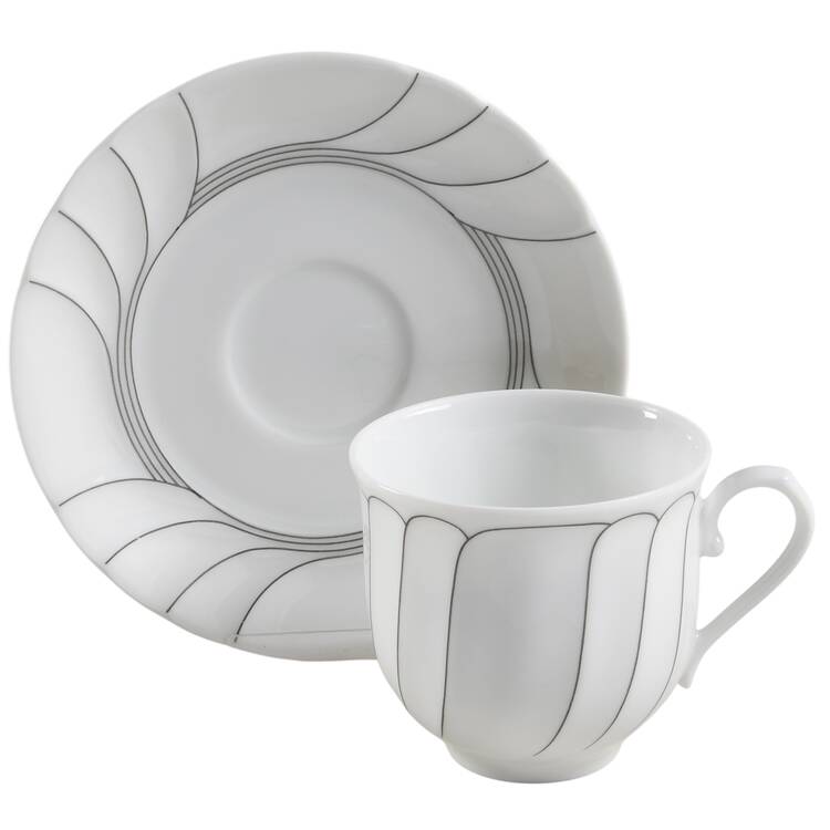 Fleetwood Flat Cup & Saucer Set