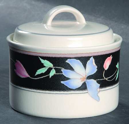 Flower Gallery Sugar Bowl & Lid