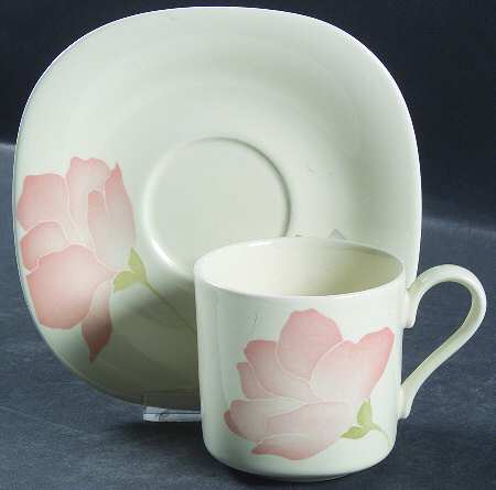Floral Gallery Flat Cup & Saucer Set