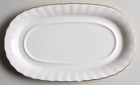 Fluted Gold 1/4 Lb Butter No Lid