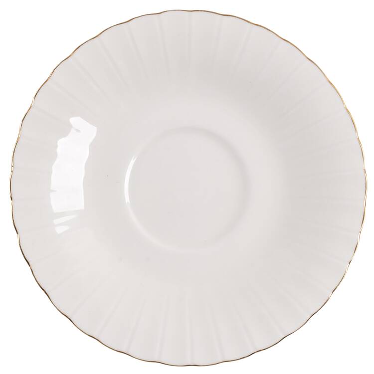 Fluted Gold Saucer