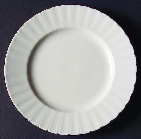 Fluted Gold Bread & Butter Plate