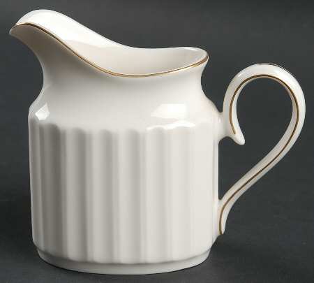Fluted Gold Creamer
