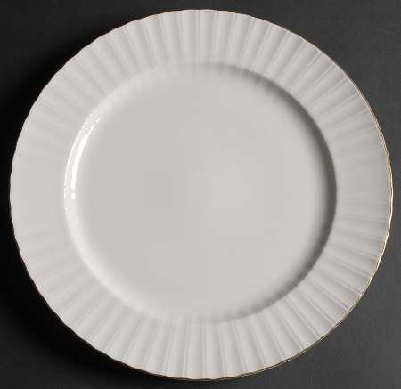 Fluted Gold 12" Chop Plate (Round Platter)