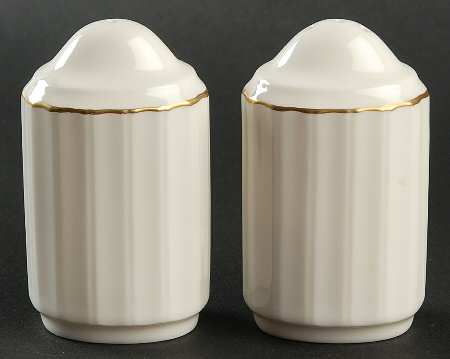 Fluted Gold Salt & Pepper Set