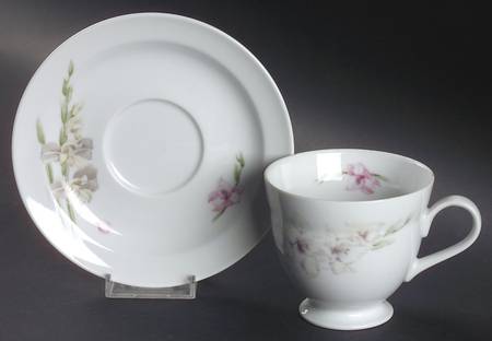Flower of The Month Footed Cup & Saucer Set