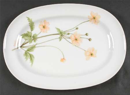 Flower of The Month 15" Oval Serving Platter