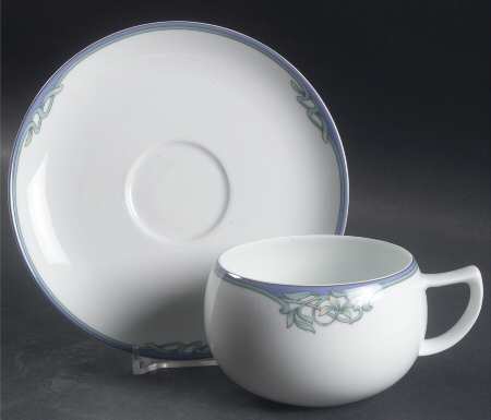 Floret Flat Cup & Saucer Set