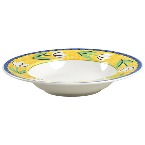 Flower Fest Large Rim Soup Bowl
