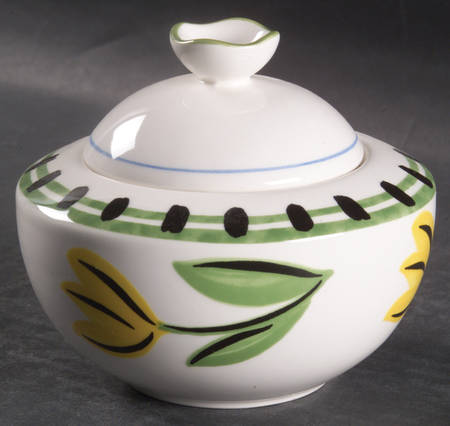 Flower Fest Sugar Bowl & Lid