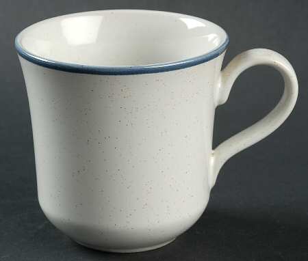 Flowers of Spring Blue Flat Cup