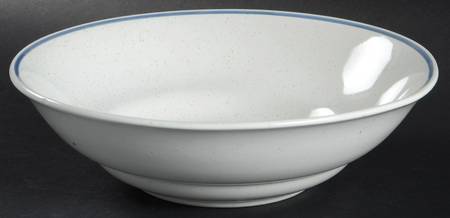 Flowers of Spring Blue 9" Round Vegetable Bowl