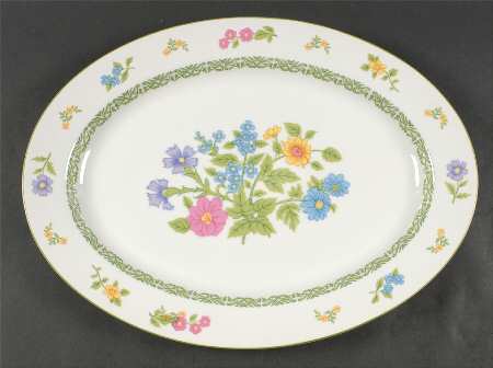 Flower Show 16" Oval Serving Platter