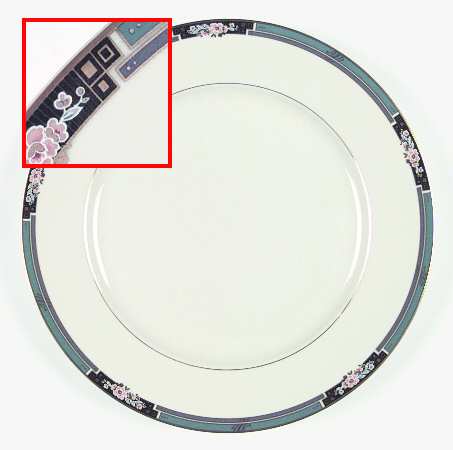 Florisse Turquoise Dinner Plate